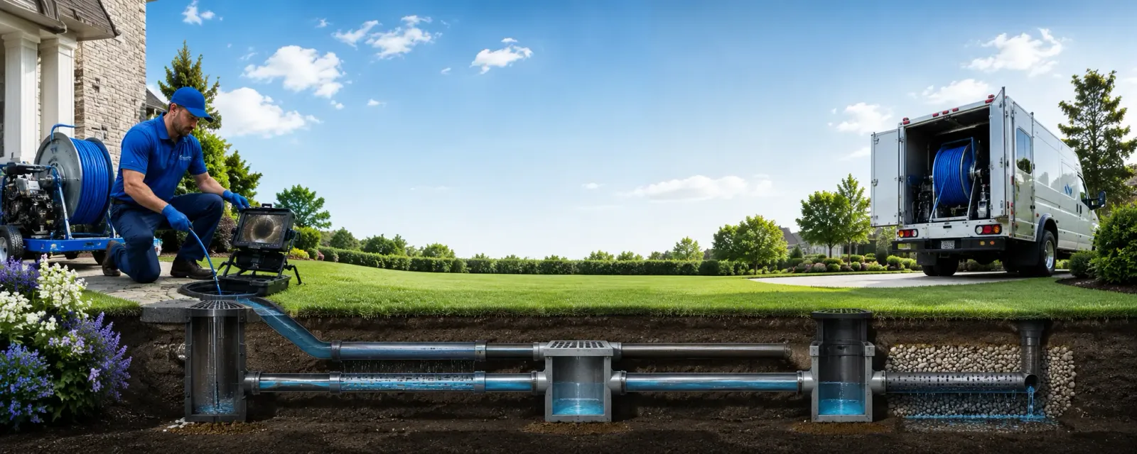 Outdoor drain cleaning information for Woodland, MS
